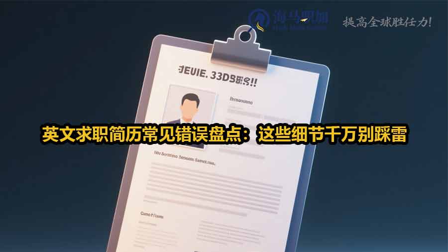 英文求職簡歷撰寫