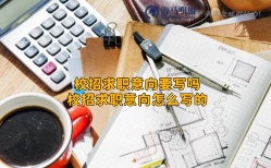 校招求職意向要寫嗎_校招求職意向怎么寫的