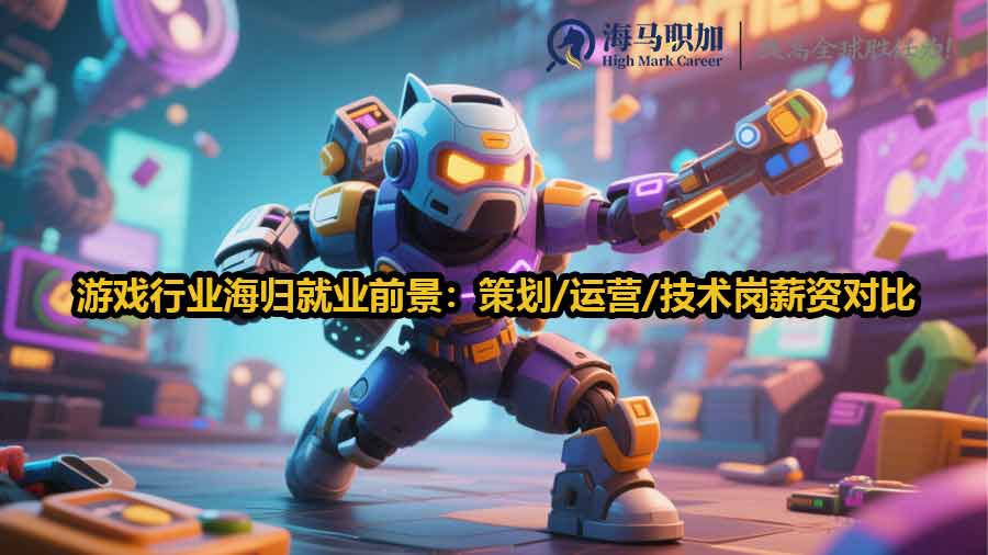 游戲行業(yè)海歸就業(yè)前景：策劃/運營/技術崗薪資對比